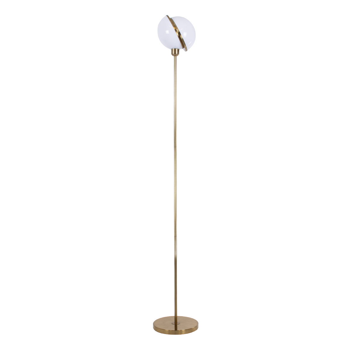 LEDTM® HUDSON 00500 Μοντέρνο Επιδαπέδιο Φωτιστικό με Ντουί 1 x E27 AC 220-240V IP20 - Λευκό & Χρυσό - Μ20 x Π20 x Υ177cm - Image 4
