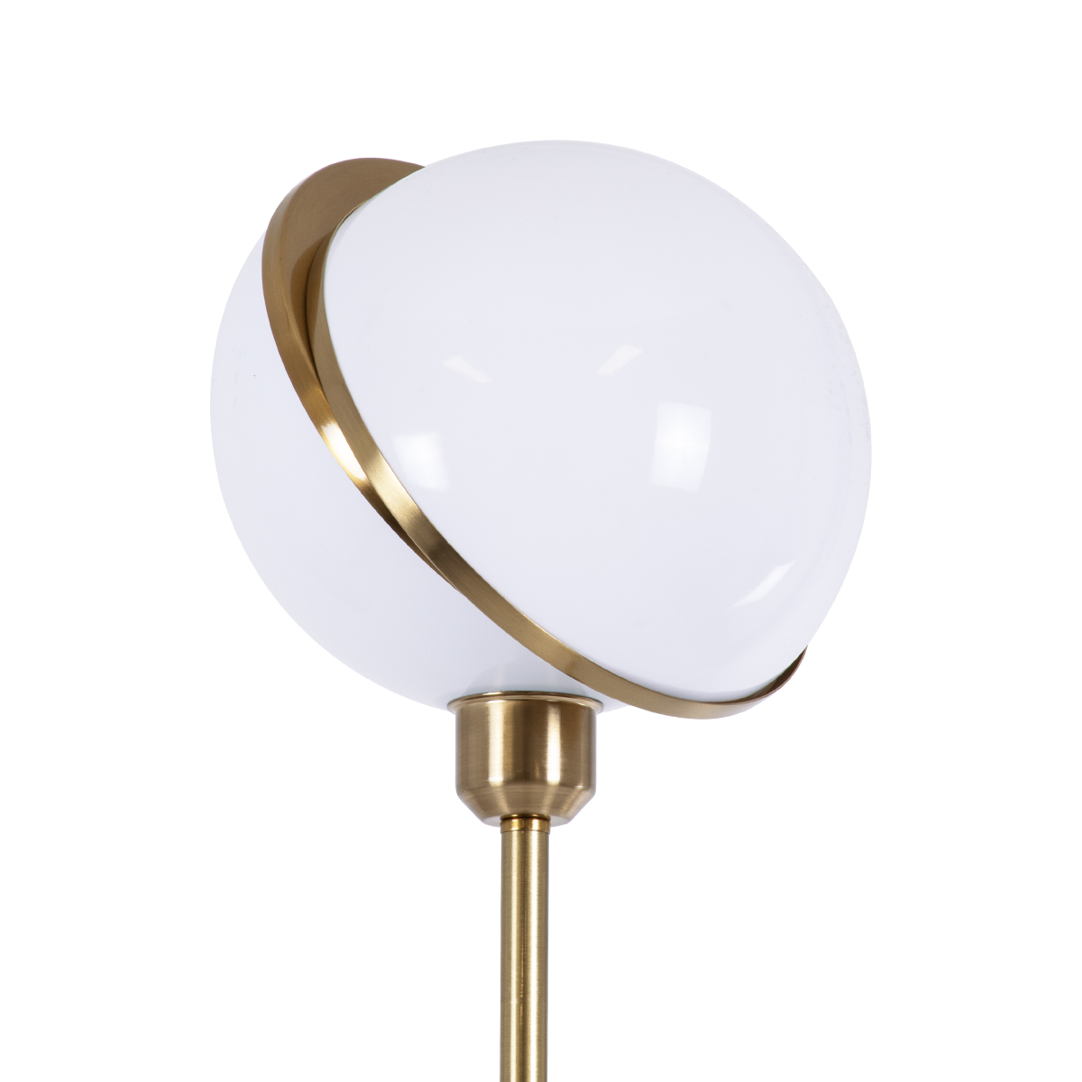 LEDTM® HUDSON 00500 Μοντέρνο Επιδαπέδιο Φωτιστικό με Ντουί 1 x E27 AC 220-240V IP20 - Λευκό & Χρυσό - Μ20 x Π20 x Υ177cm - Image 5