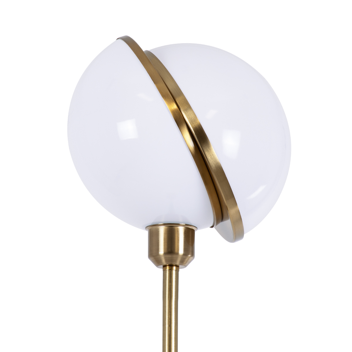 LEDTM® HUDSON 00500 Μοντέρνο Επιδαπέδιο Φωτιστικό με Ντουί 1 x E27 AC 220-240V IP20 - Λευκό & Χρυσό - Μ20 x Π20 x Υ177cm - Image 6