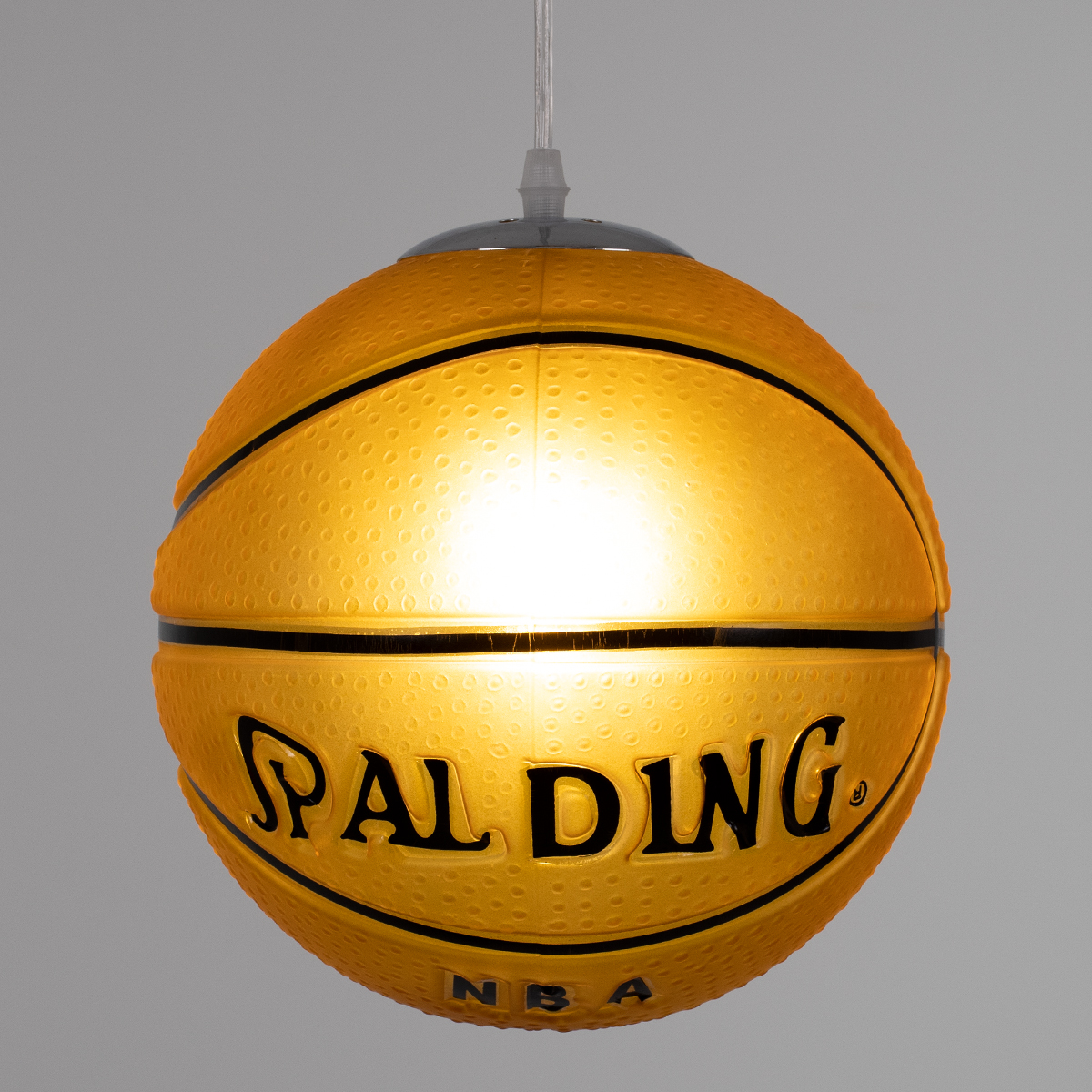 LEDTM® SPALDING NBA 00649 Παιδικό Κρεμαστό Φωτιστικό Οροφής με Ντουί 1 x E27 AC 220-240V IP20 - Πορτοκαλί & Μαύρο - Μ25 x Π25 x Υ25cm - Image 3