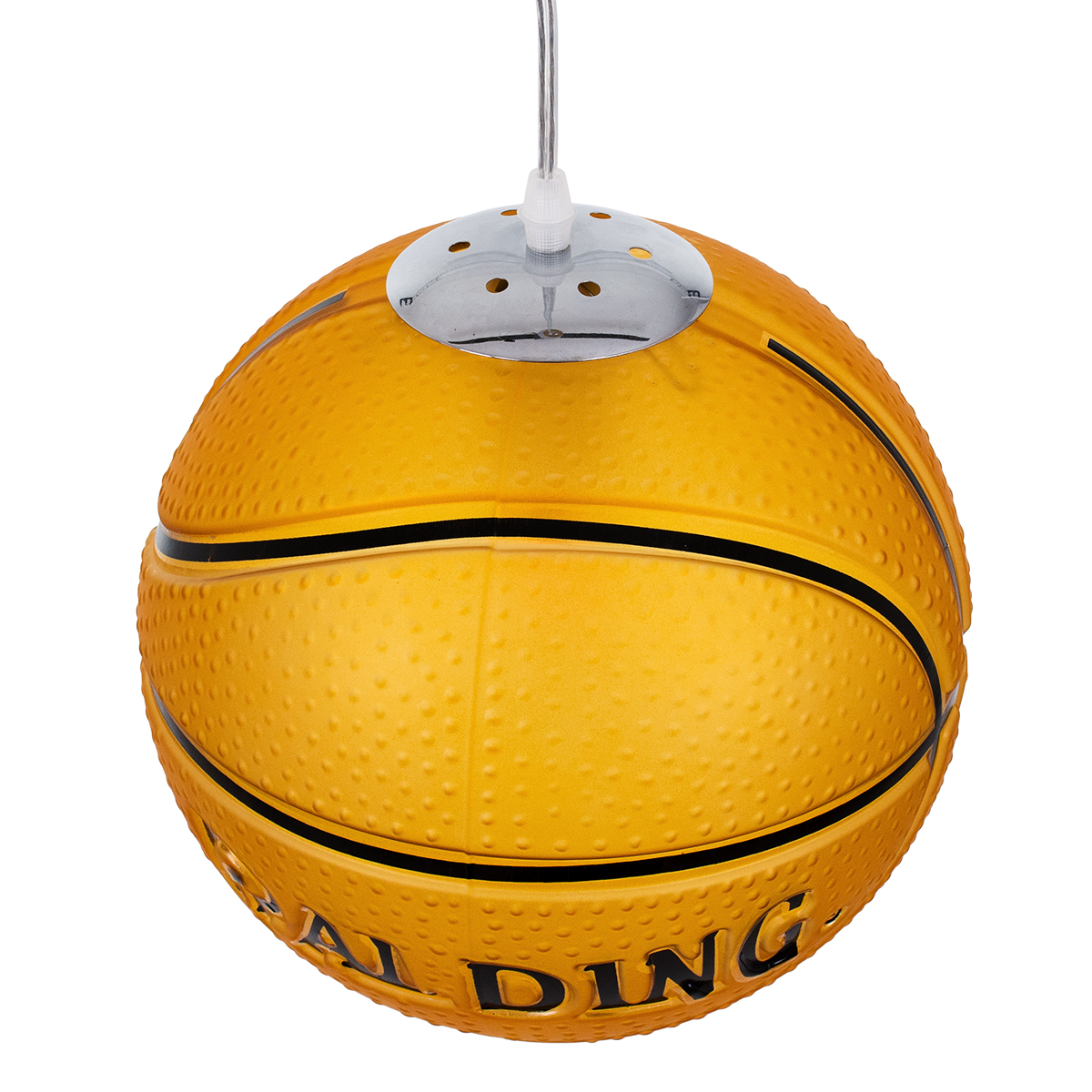 LEDTM® SPALDING NBA 00649 Παιδικό Κρεμαστό Φωτιστικό Οροφής με Ντουί 1 x E27 AC 220-240V IP20 - Πορτοκαλί & Μαύρο - Μ25 x Π25 x Υ25cm - Image 7