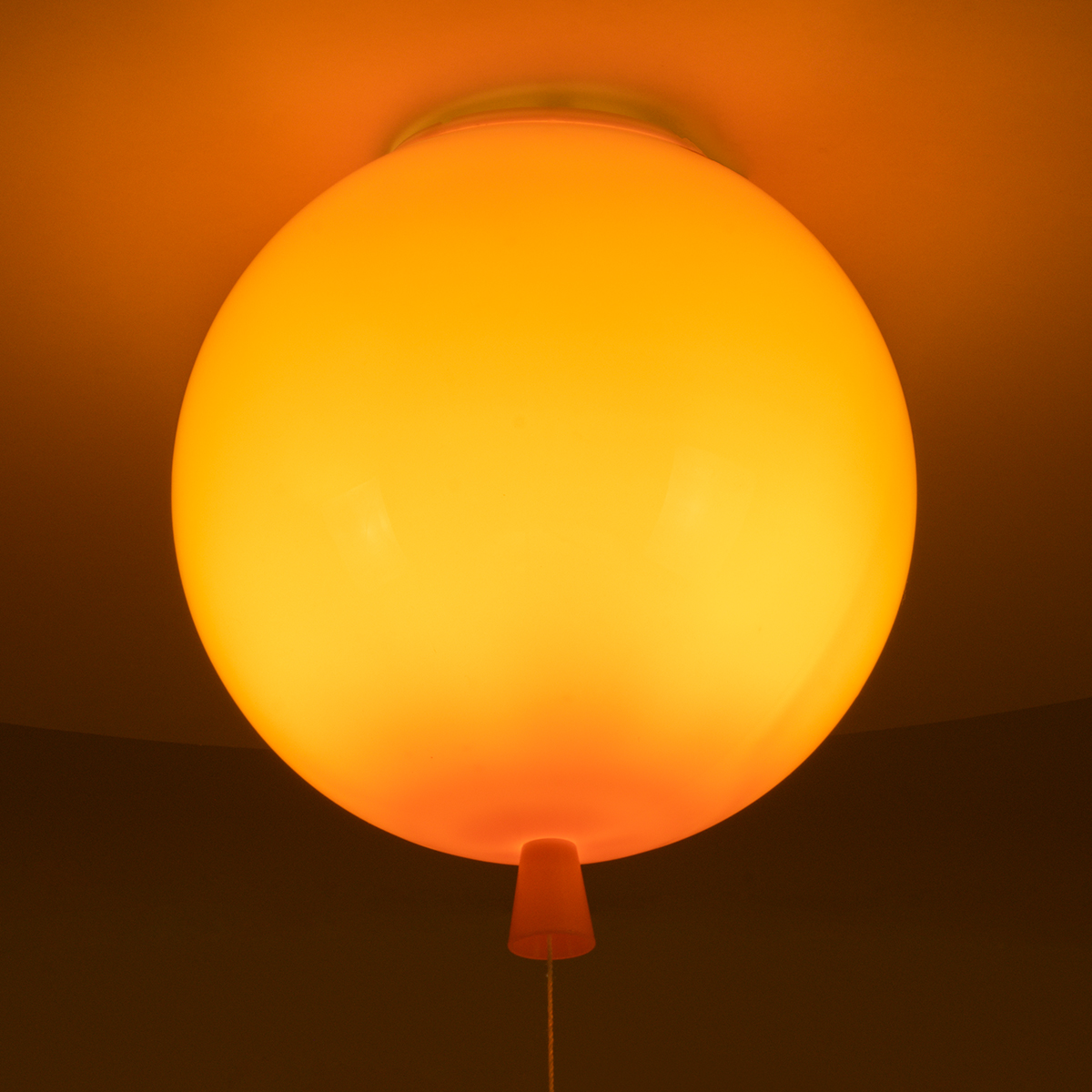 LEDTM® BALLOON 00650 Παιδικό Φωτιστικό Οροφής με Ντουί 1 x E27 AC 220-240V IP20 - Πορτοκαλί - Μ30 x Π30 x Υ33cm - Image 3