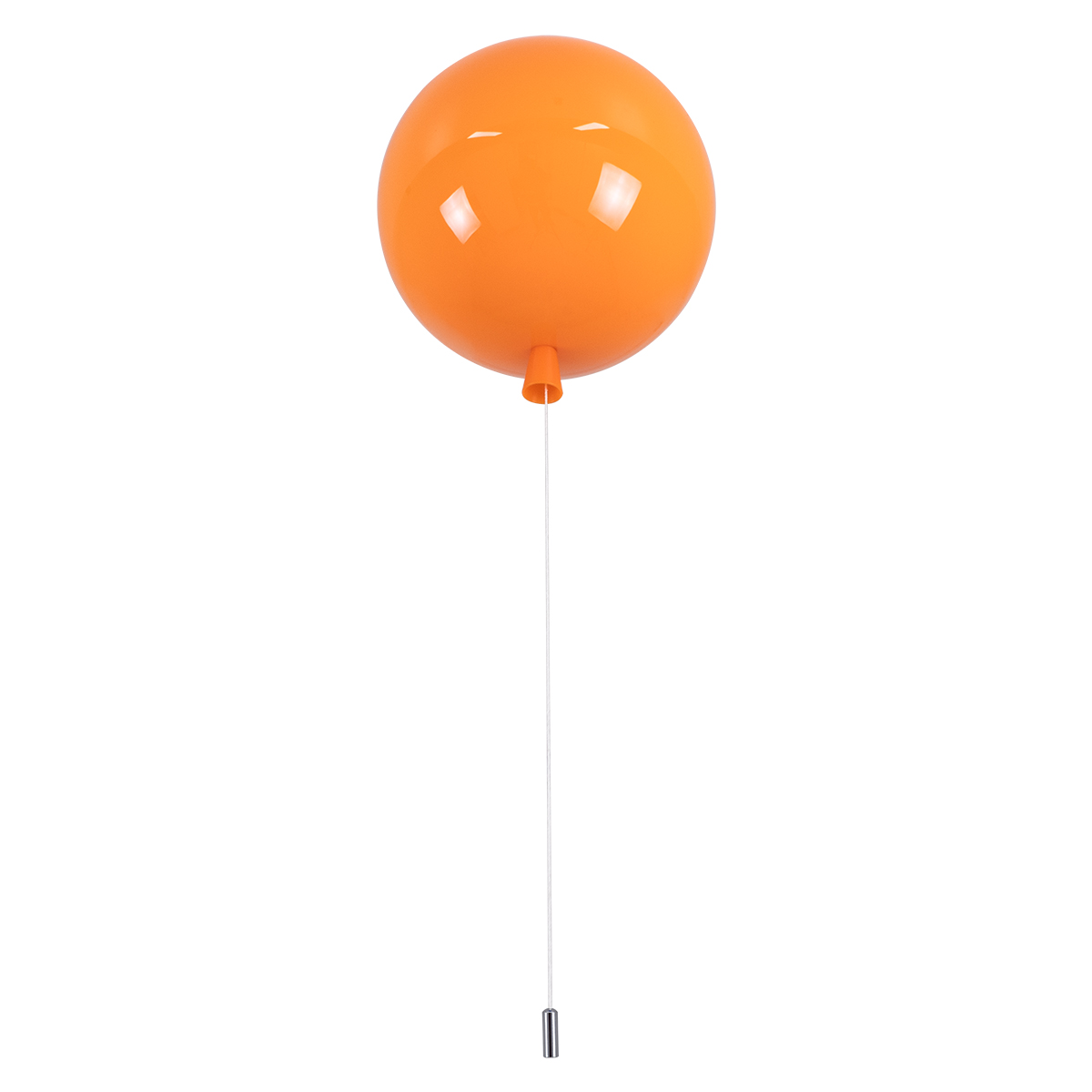 LEDTM® BALLOON 00650 Παιδικό Φωτιστικό Οροφής με Ντουί 1 x E27 AC 220-240V IP20 - Πορτοκαλί - Μ30 x Π30 x Υ33cm - Image 4
