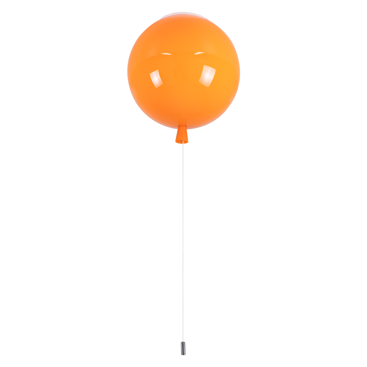 LEDTM® BALLOON 00650 Παιδικό Φωτιστικό Οροφής με Ντουί 1 x E27 AC 220-240V IP20 - Πορτοκαλί - Μ30 x Π30 x Υ33cm - Image 5