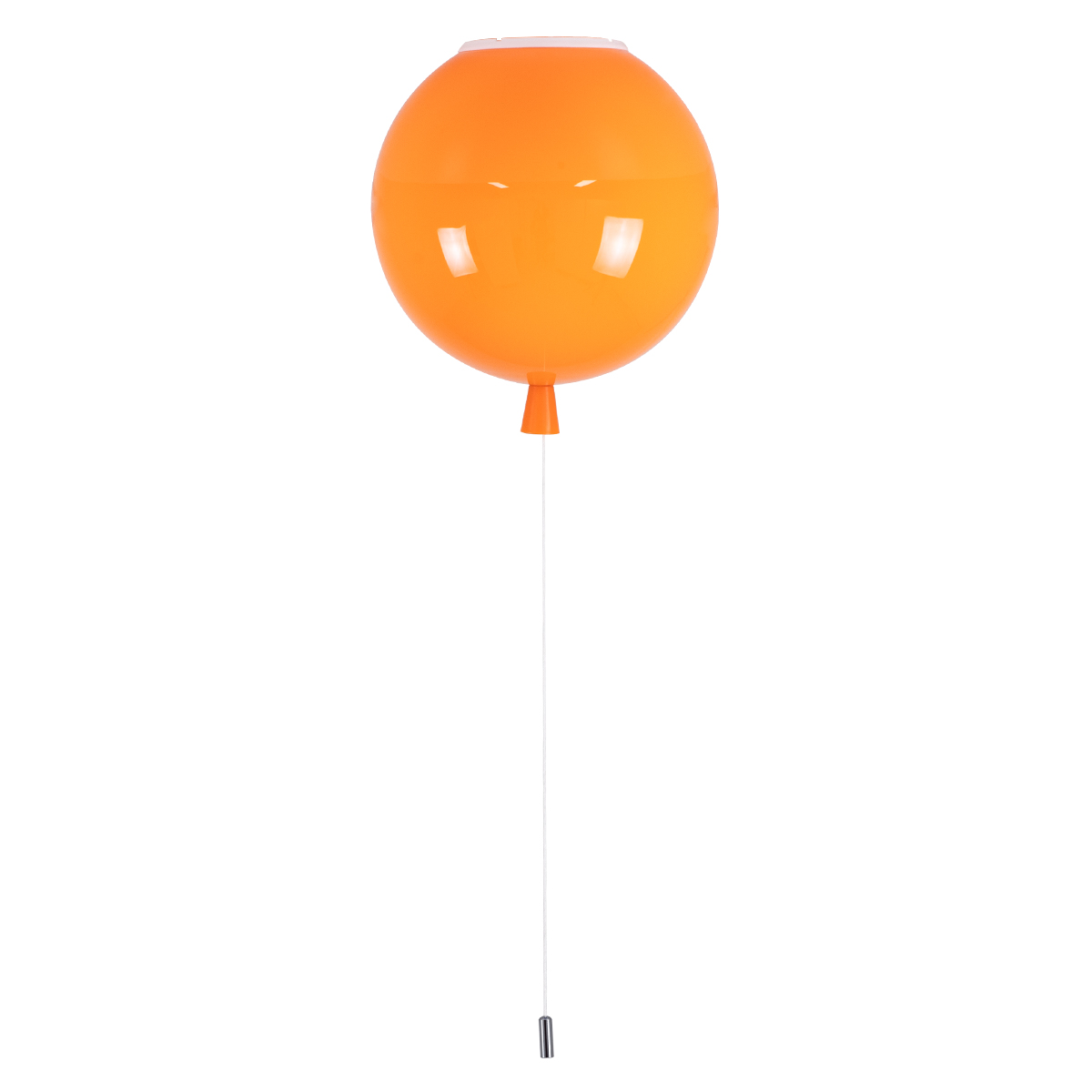 LEDTM® BALLOON 00650 Παιδικό Φωτιστικό Οροφής με Ντουί 1 x E27 AC 220-240V IP20 - Πορτοκαλί - Μ30 x Π30 x Υ33cm - Image 6