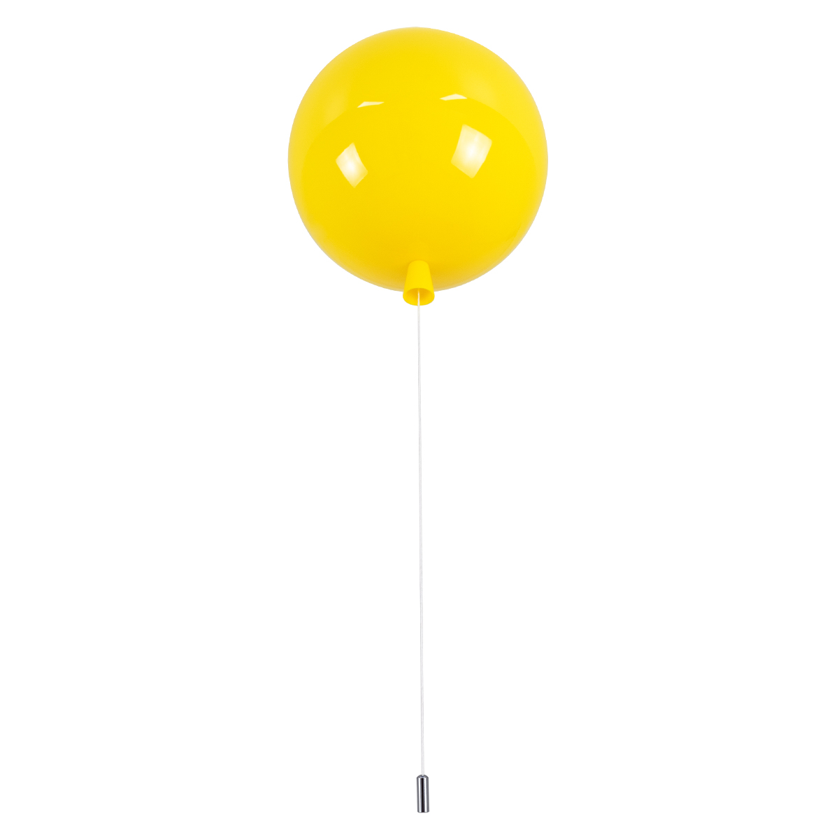 LEDTM® BALLOON 00651 Παιδικό Φωτιστικό Οροφής με Ντουί 1 x E27 AC 220-240V IP20 - Κίτρινο - Μ30 x Π30 x Υ33cm - Image 4