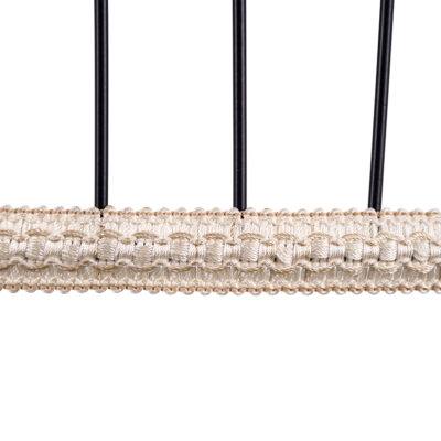 LEDTM® NEVIS 00681 Μοντέρνο Κρεμαστό Φωτιστικό Οροφής με Ντουί 1 x E27 AC 220-240V IP20 - Μαύρο & Μπεζ - Μ49 x Π49 x Υ34.5cm - Image 10