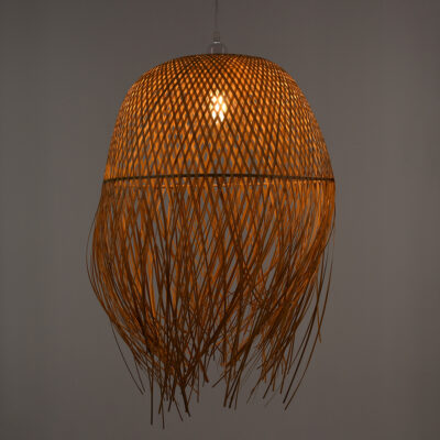 LEDTM® MANILA 00713 Boho Κρεμαστό Φωτιστικό Οροφής με Ντουί 1 x E27 AC 220-240V IP20 - Μπεζ - Μ50 x Π50 x Υ70cm - Image 3