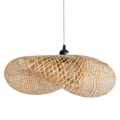 LEDTM® MEXICO 00719 Boho Κρεμαστό Φωτιστικό Οροφής με Ντουί 1 x E27 AC 220-240V IP20 - Μπεζ - Μ65 x Π46 x Υ30cm - Image 4