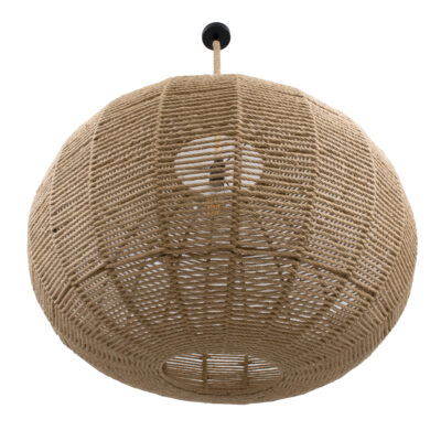 LEDTM® MANDALA 00732 Boho Κρεμαστό Φωτιστικό Πλέγμα Μονόφωτο 1 x E27 IP20 Μπεζ Σχοινί - Μ80 x Π80 x Υ60cm - Image 6