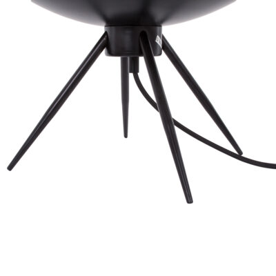 LEDTM® JAVAN 00736 Μοντέρνο Επιτραπέζιο Φωτιστικό Πορτατίφ Μονόφωτο 1 x E27 IP20 Διάφανο Γυαλί με Μαύρο Μέταλλο - Μ30 x Π30 x Υ19cm - Image 7