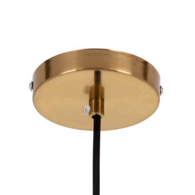 LEDTM® AVERY 00740 Μοντέρνο Κρεμαστό Φωτιστικό Οροφής με Ντουί 1 x E27 AC 220-240V IP20 - Διάφανο & Χρυσό - Μ30 x Π30 x Υ48cm - Image 8