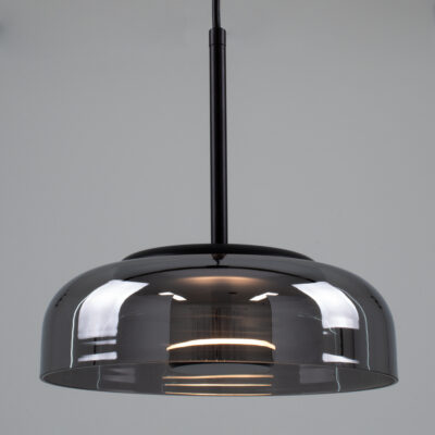 LEDTM® CHARLOTTE 00743 Μοντέρνο Κρεμαστό Φωτιστικό Οροφής LED 5W 500lm 180° AC 220-240V IP20 Θερμό Λευκό 2700K - Sanan SMD Chip - Μαύρο Φιμέ - Μ23 x Π23 x Υ23cm - 2 Xρόνια Εγγύηση - Image 3