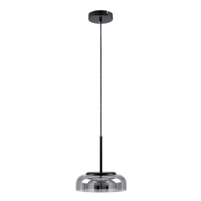 LEDTM® CHARLOTTE 00743 Μοντέρνο Κρεμαστό Φωτιστικό Οροφής LED 5W 500lm 180° AC 220-240V IP20 Θερμό Λευκό 2700K - Sanan SMD Chip - Μαύρο Φιμέ - Μ23 x Π23 x Υ23cm - 2 Xρόνια Εγγύηση - Image 4