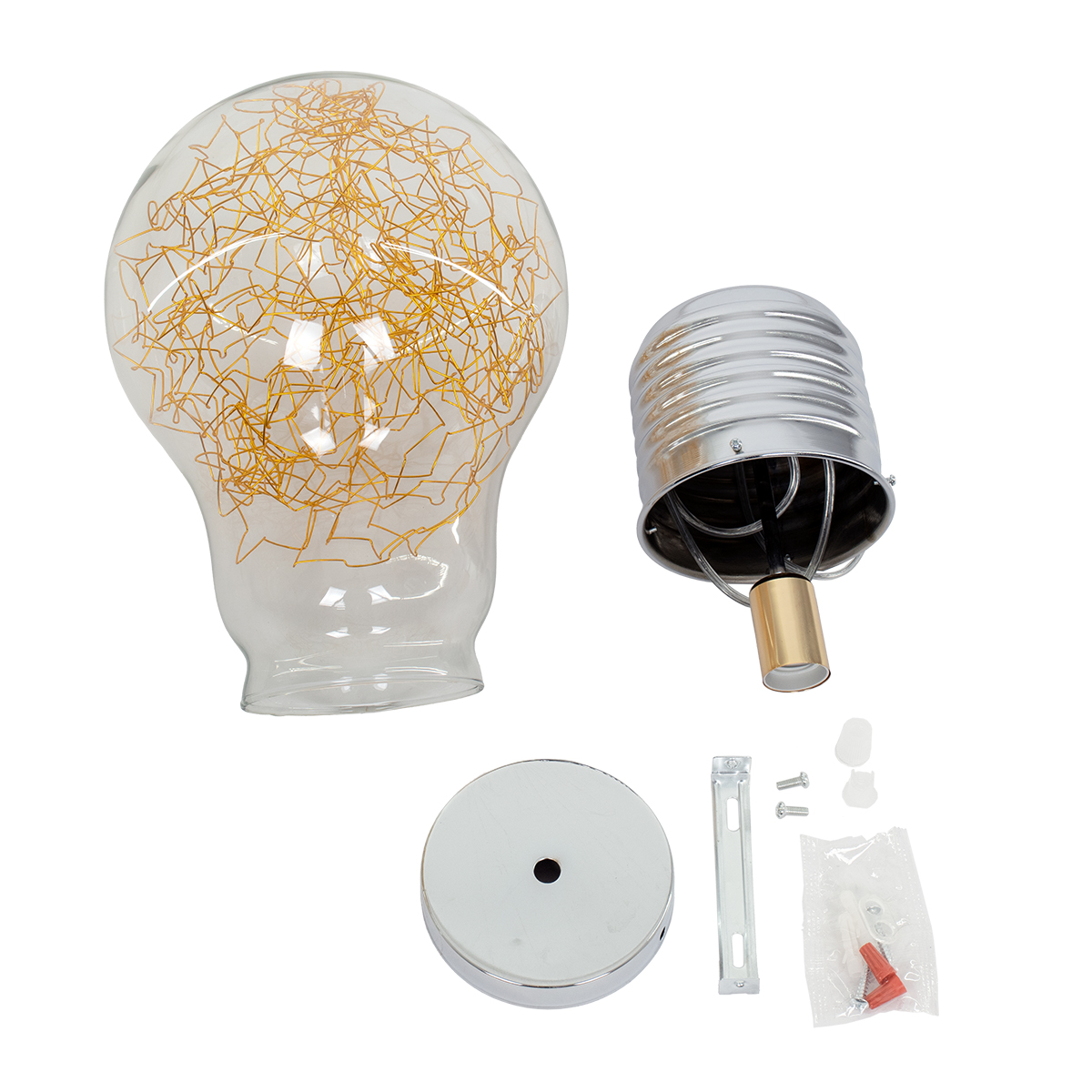 LEDTM® LAMP 00808 Μοντέρνο Κρεμαστό Φωτιστικό Οροφής με Ντουί 1 x E27 AC 220-240V IP20 - Πολύχρωμο - Μ30 x Π30 x Υ52cm - Image 8