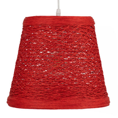 LEDTM® PLAYROOM 00863 Vintage Κρεμαστό Φωτιστικό Οροφής με Ντουί 1 x E27 AC 220-240V IP20 - Κόκκινο - Μ32 x Π32 x Υ27cm - Image 5