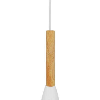 LEDTM® DILLON 00876 Μοντέρνο Κρεμαστό Φωτιστικό Οροφής με Ντουί 1 x E27 AC 220-240V IP20 - Λευκό - Μ11 x Π11 x Υ36cm - Image 7