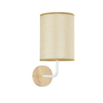 Alternative view of LEDTM® OASIS 00884 Μοντέρνο Φωτιστικό Τοίχου - Απλίκα με Ντουί 1 x E27 AC 220-240V IP20 - Λευκό & Μπεζ - Μ15 x Π20 x Υ35cm