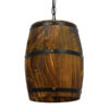 LEDTM® BARREL 00890 Vintage Κρεμαστό Φωτιστικό Οροφής με Ντουί 1 x E27 AC 220-240V IP20 - Kαφέ - Μ22 x Π22 x Υ29cm