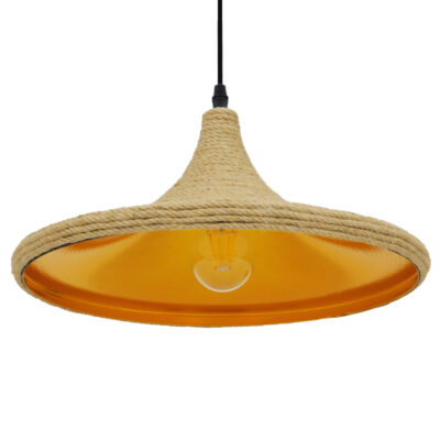 LEDTM® SHANGHAI ROPE 00917 Boho Κρεμαστό Φωτιστικό Οροφής με Ντουί 1 x E27 AC 220-240V IP20 - Μπεζ - Μ37 x Π37 x Υ20cm - Image 6