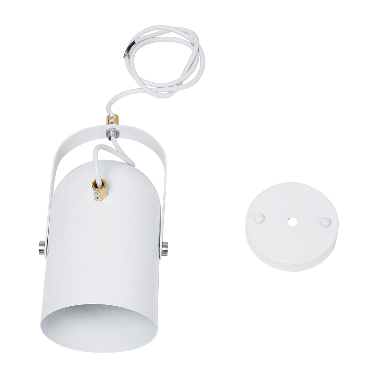 LEDTM® HAZEL 00924 Μοντέρνο Κρεμαστό Φωτιστικό Οροφής με Ντουί 1 x E27 AC 220-240V IP20 - Λευκό & Χρυσό - Μ12 x Π12 x Υ27cm - Image 10