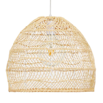 LEDTM® MALIBU 00973 Boho Κρεμαστό Φωτιστικό Οροφής με Ντουί 1 x E27 AC 220-240V IP20 - Μπεζ - Μ40 x Π40 x Υ35cm - Image 3