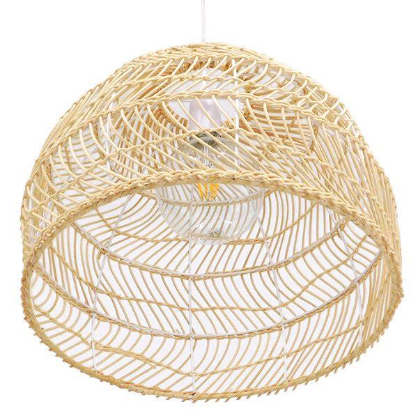 LEDTM® MALIBU 00973 Boho Κρεμαστό Φωτιστικό Οροφής με Ντουί 1 x E27 AC 220-240V IP20 - Μπεζ - Μ40 x Π40 x Υ35cm - Image 5