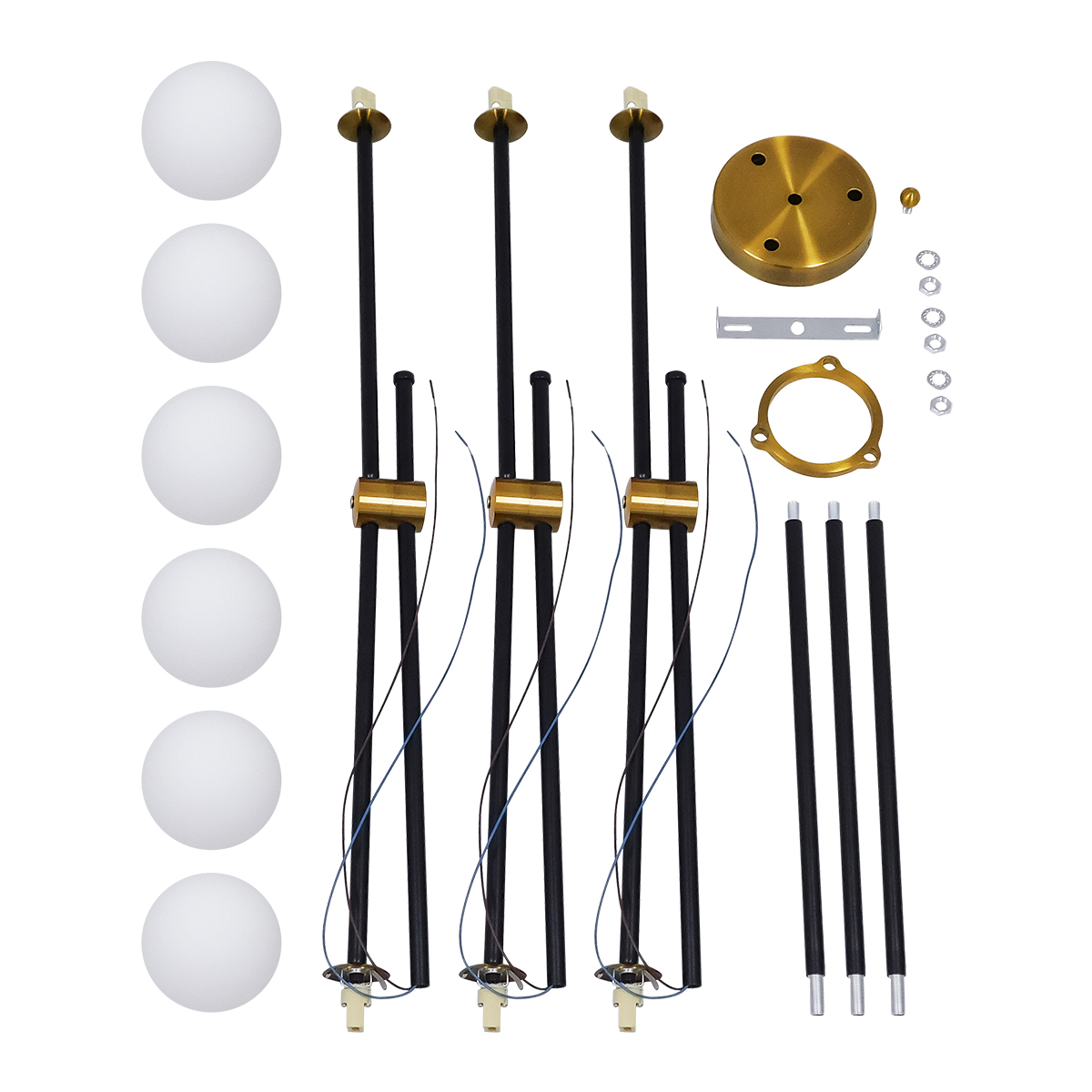 LEDTM® VELVET 00994 Μοντέρνο Κρεμαστό Φωτιστικό Οροφής με Ντουί 6 x G9 AC 220-240V IP20 - Πολύχρωμο - Μ80 x Π80 x Υ85cm - Image 11