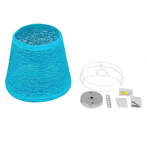 LEDTM® PLAYROOM 00995 Vintage Κρεμαστό Φωτιστικό Οροφής με Ντουί 1 x E27 AC 220-240V IP20 - Μπλε - Μ32 x Π32 x Υ27cm - Image 6
