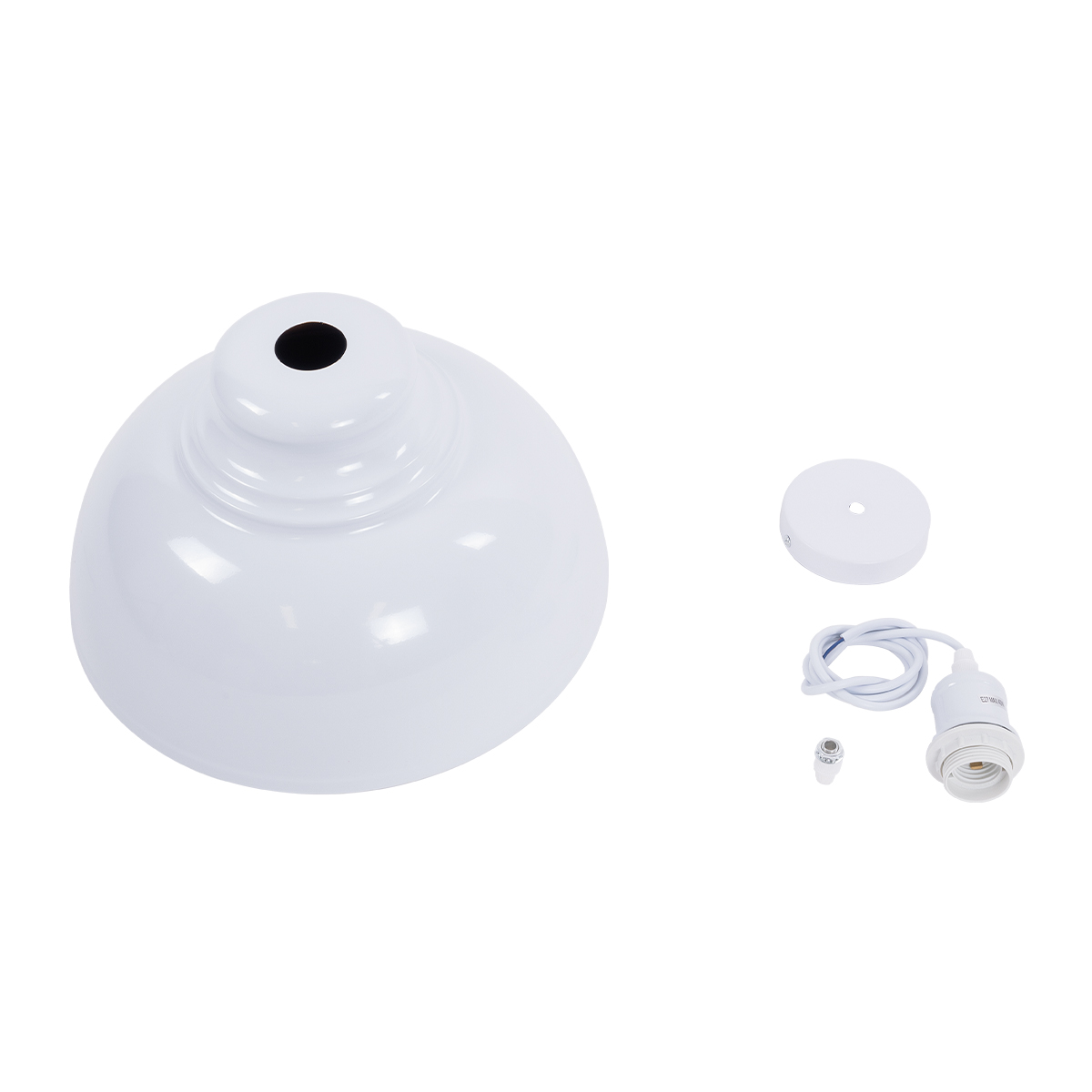 LEDTM® ANDY 00999 Μοντέρνο Κρεμαστό Φωτιστικό Οροφής με Ντουί 1 x E27 AC 220-240V IP20 - Λευκό & Χρυσό - Μ35 x Π35 x Υ28cm - Image 9