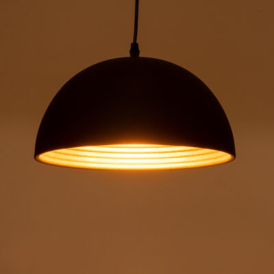 LEDTM® MEDEA 01004 Μοντέρνο Κρεμαστό Φωτιστικό Οροφής με Ντουί 1 x E27 AC 220-240V IP20 - Μαύρο & Χρυσό - Μ30 x Π30 x Υ16cm - Image 3