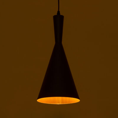 LEDTM® SHANGHAI 01025-C Μοντέρνο Κρεμαστό Φωτιστικό Οροφής με Ντουί 1 x E27 AC 220-240V IP20 - Μαύρο & Χρυσό - Μ19 x Π19 x Υ38cm - Image 3