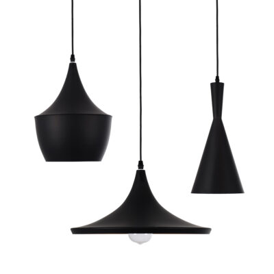 LEDTM® SHANGHAI 01025 Μοντέρνο Κρεμαστό Φωτιστικό Οροφής με Ντουί 3 x E27 AC 220-240V IP20 - Μαύρο & Χρυσό - Μ79.5 x Π79.5 x Υ38cm - Σετ 3 Τεμαχίων - Image 7