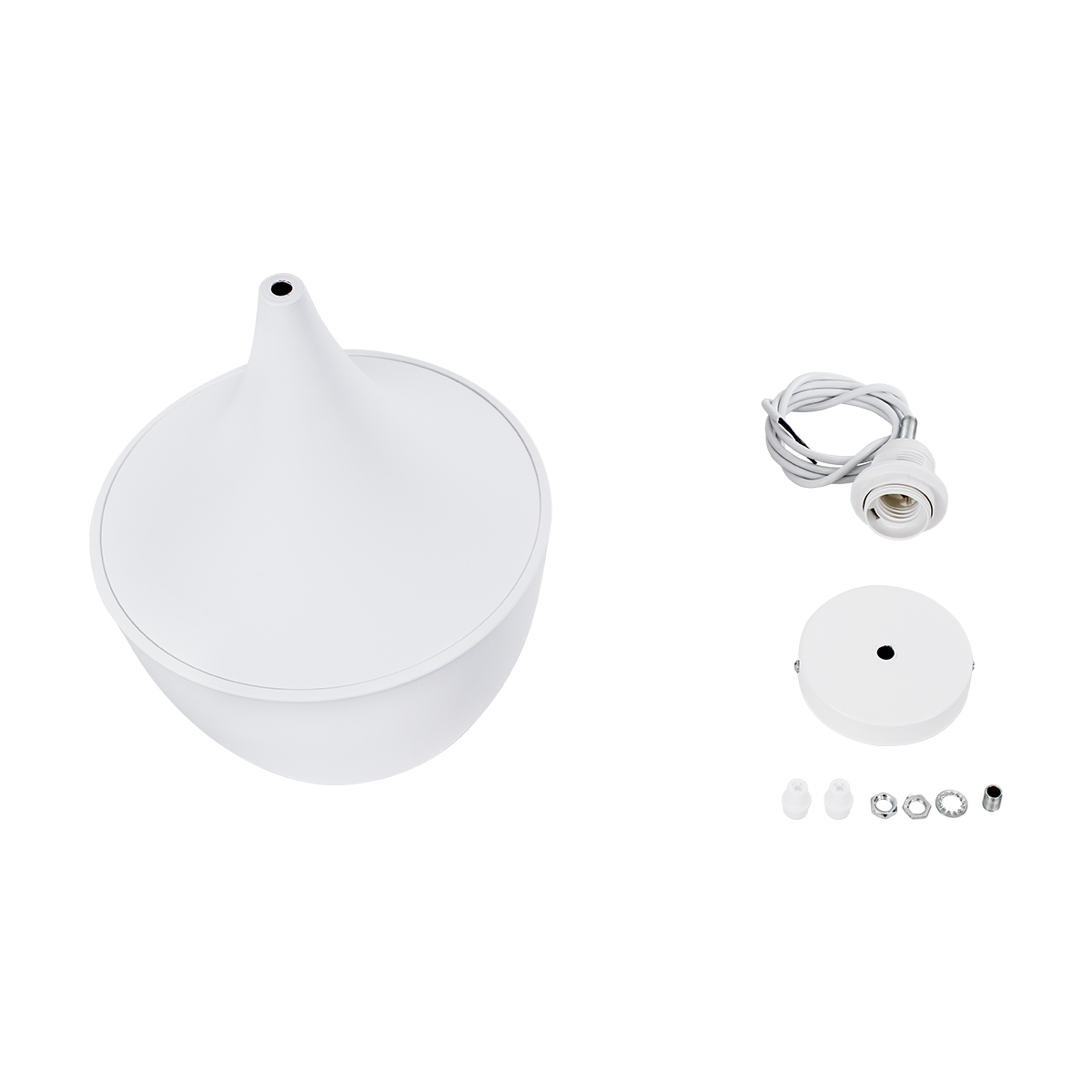 LEDTM® SHANGHAI 01026-A Μοντέρνο Κρεμαστό Φωτιστικό Οροφής με Ντουί 1 x E27 AC 220-240V IP20 - Λευκό & Χρυσό - Μ24 x Π24 x Υ30cm - Image 11