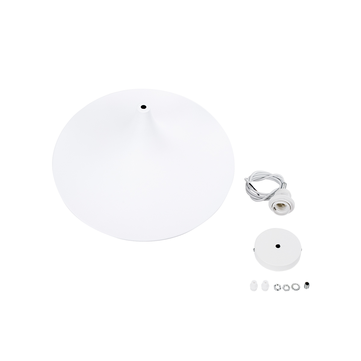 LEDTM® SHANGHAI 01026-B Μοντέρνο Κρεμαστό Φωτιστικό Οροφής με Ντουί 1 x E27 AC 220-240V IP20 - Λευκό & Χρυσό - Μ37 x Π37 x Υ17cm - Image 11