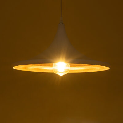 LEDTM® SHANGHAI 01026 Μοντέρνο Κρεμαστό Φωτιστικό Οροφής με Ντουί 3 x E27 AC 220-240V IP20 - Λευκό & Χρυσό - Μ79.5 x Π79.5 x Υ38cm - Σετ 3 Τεμαχίων - Image 5