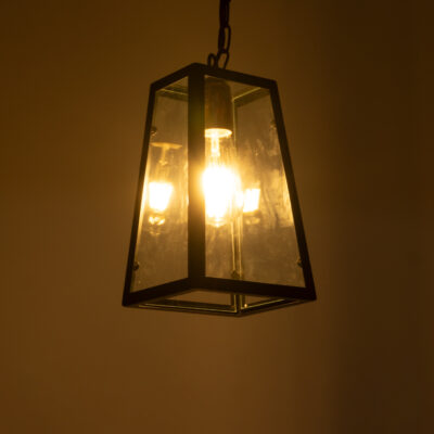 LEDTM® LIMA 01040 Vintage Κρεμαστό Φωτιστικό Ανάρτηση Μονόφωτο 1 x E27 IP20 Μαύρο Μέταλλο - Μ17 x Π14 x Υ26cm - Image 3