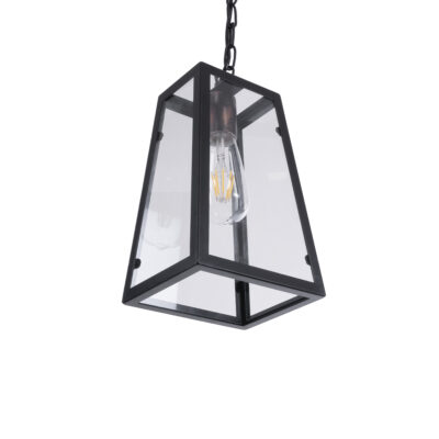 LEDTM® LIMA 01040 Vintage Κρεμαστό Φωτιστικό Ανάρτηση Μονόφωτο 1 x E27 IP20 Μαύρο Μέταλλο - Μ17 x Π14 x Υ26cm - Image 6