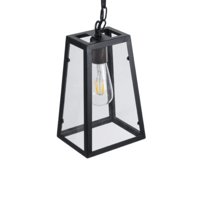 LEDTM® LIMA 01040 Vintage Κρεμαστό Φωτιστικό Ανάρτηση Μονόφωτο 1 x E27 IP20 Μαύρο Μέταλλο - Μ17 x Π14 x Υ26cm - Image 7