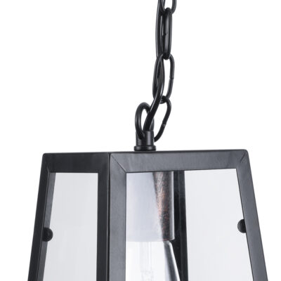 LEDTM® LIMA 01040 Vintage Κρεμαστό Φωτιστικό Ανάρτηση Μονόφωτο 1 x E27 IP20 Μαύρο Μέταλλο - Μ17 x Π14 x Υ26cm - Image 8