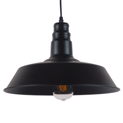 LEDTM® RAY 01049 Vintage Κρεμαστό Φωτιστικό Οροφής με Ντουί 1 x E27 AC 220-240V IP20 - Μαύρο - Μ36 x Π36 x Υ25cm