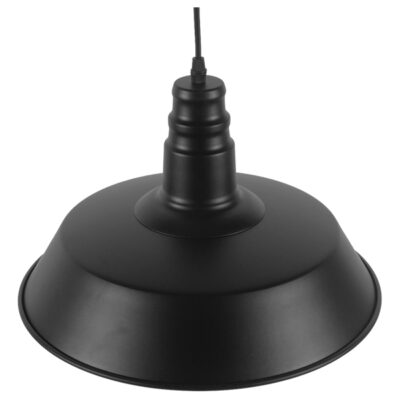 LEDTM® RAY 01049 Vintage Κρεμαστό Φωτιστικό Οροφής με Ντουί 1 x E27 AC 220-240V IP20 - Μαύρο - Μ36 x Π36 x Υ25cm - Image 4