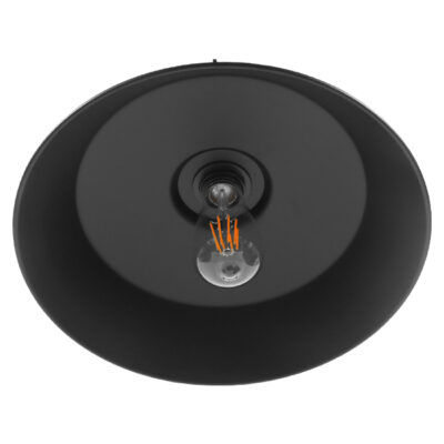 LEDTM® RAY 01049 Vintage Κρεμαστό Φωτιστικό Οροφής με Ντουί 1 x E27 AC 220-240V IP20 - Μαύρο - Μ36 x Π36 x Υ25cm - Image 6