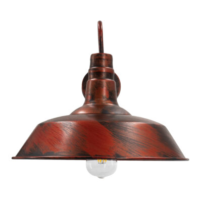 LEDTM® SORD 01052 Vintage Επιτοίχιο Φωτιστικό Απλίκα Μονόφωτο 1 x E27 IP20 Χάλκινο Μέταλλο - Μ36 x Π42 x Υ32cm - Image 3
