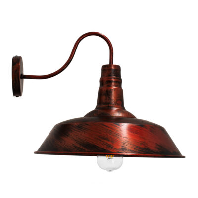LEDTM® SORD 01052 Vintage Επιτοίχιο Φωτιστικό Απλίκα Μονόφωτο 1 x E27 IP20 Χάλκινο Μέταλλο - Μ36 x Π42 x Υ32cm - Image 4