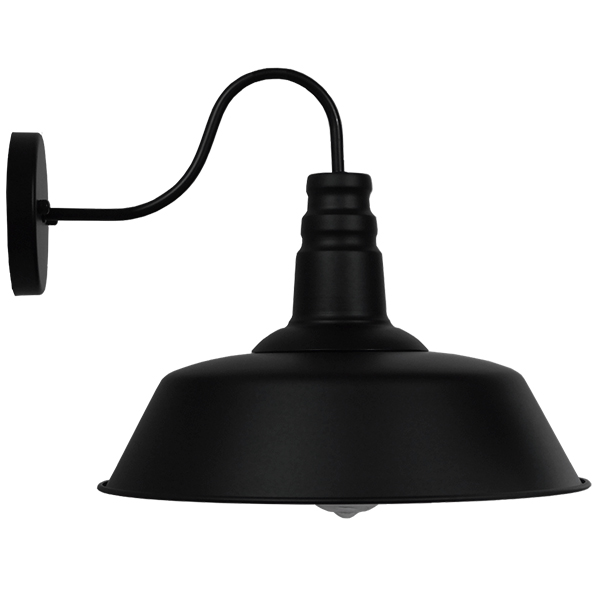 LEDTM® SORD 01053 Vintage Φωτιστικό Τοίχου - Απλίκα με Ντουί 1 x E27 AC 220-240V IP20 - Μαύρο - Μ36 x Π42 x Υ32cm - Image 4