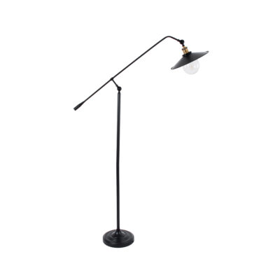 LEDTM® WYNGE 01101 Vintage Επιδαπέδιο Φωτιστικό Μονόφωτο 1 x E27 IP20 Μαύρο & Χρυσό Μέταλλο - Μ95 x Π27 x Υ174cm - Image 4