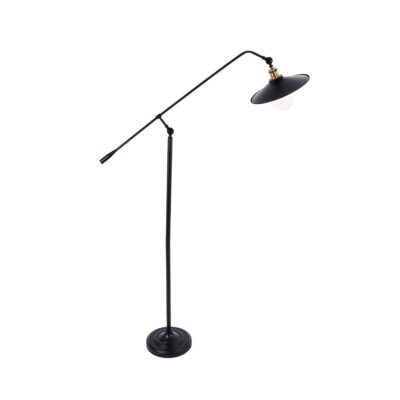 LEDTM® WYNGE 01101 Vintage Επιδαπέδιο Φωτιστικό Μονόφωτο 1 x E27 IP20 Μαύρο & Χρυσό Μέταλλο - Μ95 x Π27 x Υ174cm - Image 5