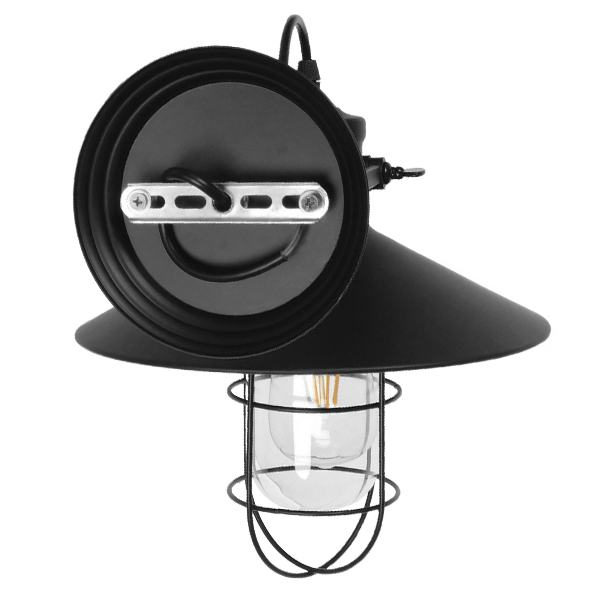 LEDTM® CELL 01118 Vintage Φωτιστικό Τοίχου - Απλίκα με Ντουί 1 x E27 AC 220-240V IP20 - Μαύρο - Μ33 x Π27 x Υ33cm - Image 10