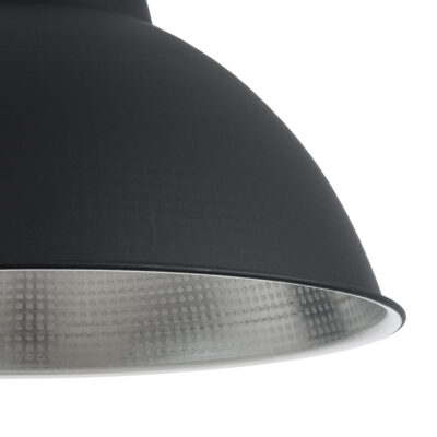 LEDTM® LOUVE 01176 Vintage Κρεμαστό Φωτιστικό Οροφής με Ντουί 1 x E27 AC 220-240V IP20 - Μαύρο & Ασημί - Μ40 x Π40 x Υ30cm - Image 9